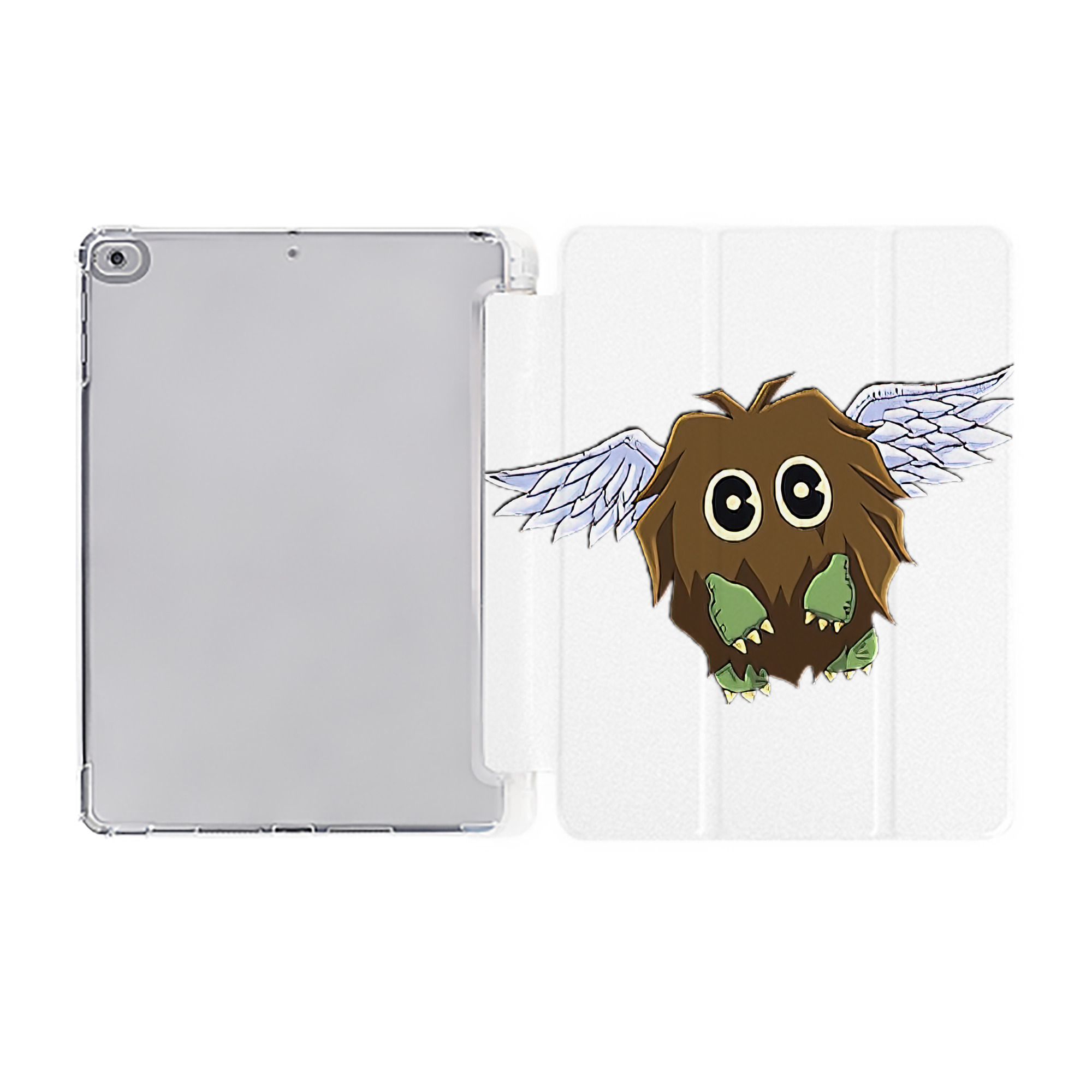 （画像用） 遊☆戯☆王 Yu-Gi-Oh! IPad ケース ペン収納付き 三つ折りスタンド PUレザー×シリコン 対応機種9.5/10.5/10.9インチ